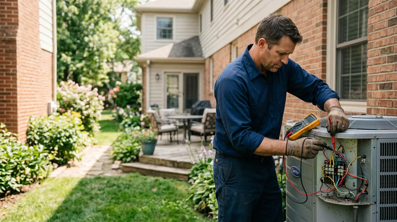HVAC technician working near Long Point, IL